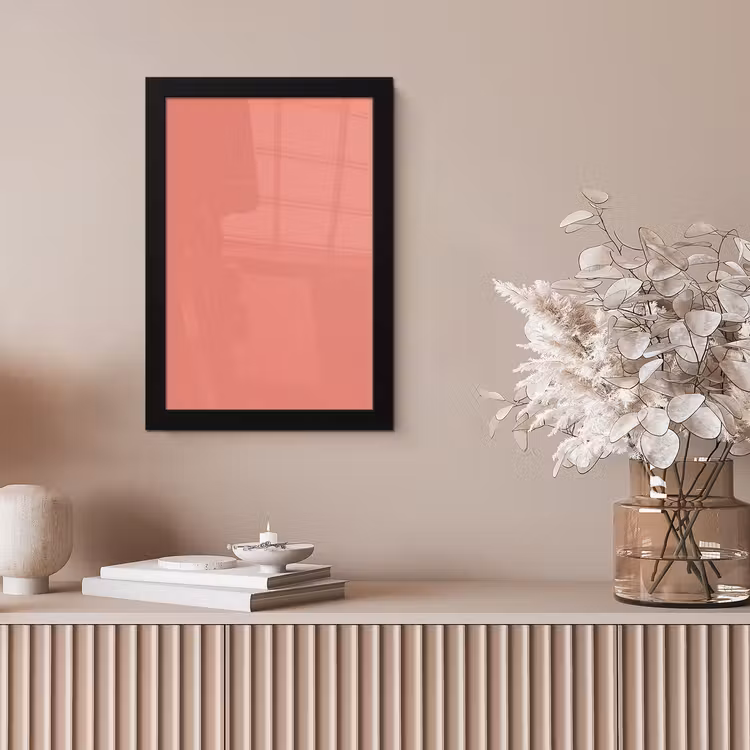 Dusty - Peach - Koraal fotolijst zwart zonder passe partout klein 224 -sfeer5