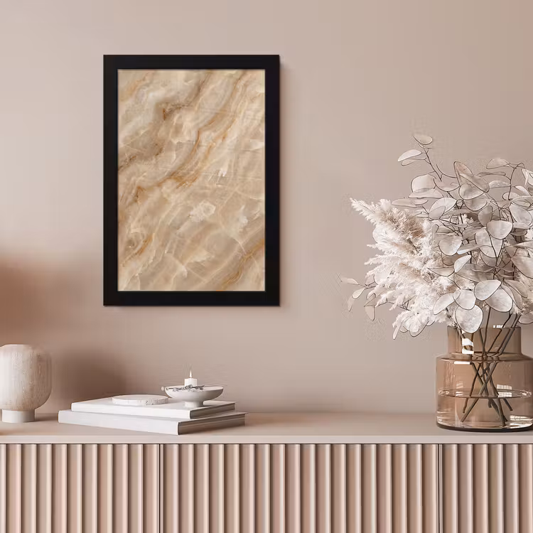 Steen - Ader - Natuur - Modern - Beige fotolijst zwart zonder passe partout klein -sfeer5