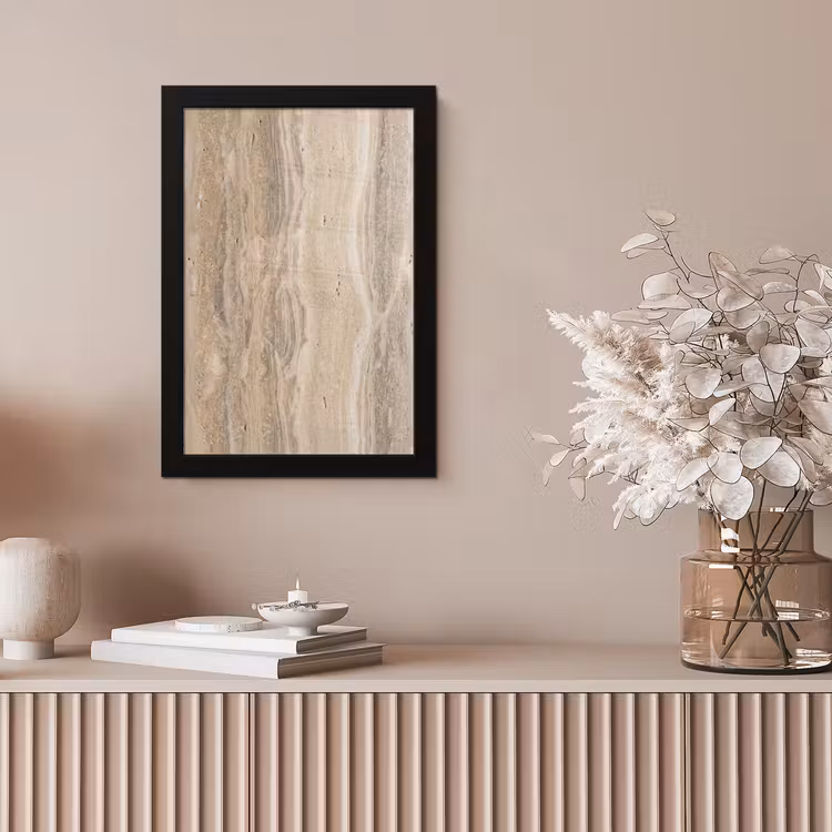 Steen - Patroon - Textuur - Natuurlijk - Beige fotolijst zwart zonder passe partout klein -sfeer5