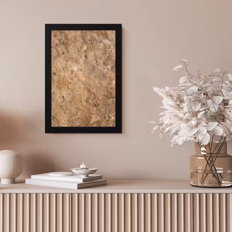Steen - Natuur - Textuur - Abstract - Bruin fotolijst zwart zonder passe partout klein -sfeer5