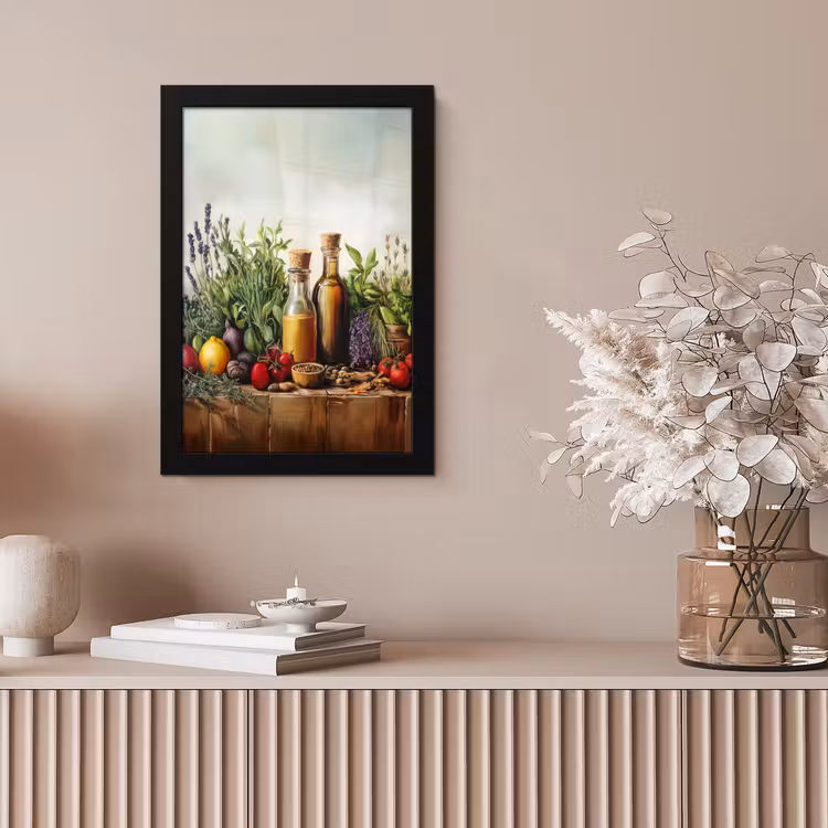 Stilleven - Kruiden - Specerijen - Fruit - Kleurrijk fotolijst zwart zonder passe partout klein -sfeer5