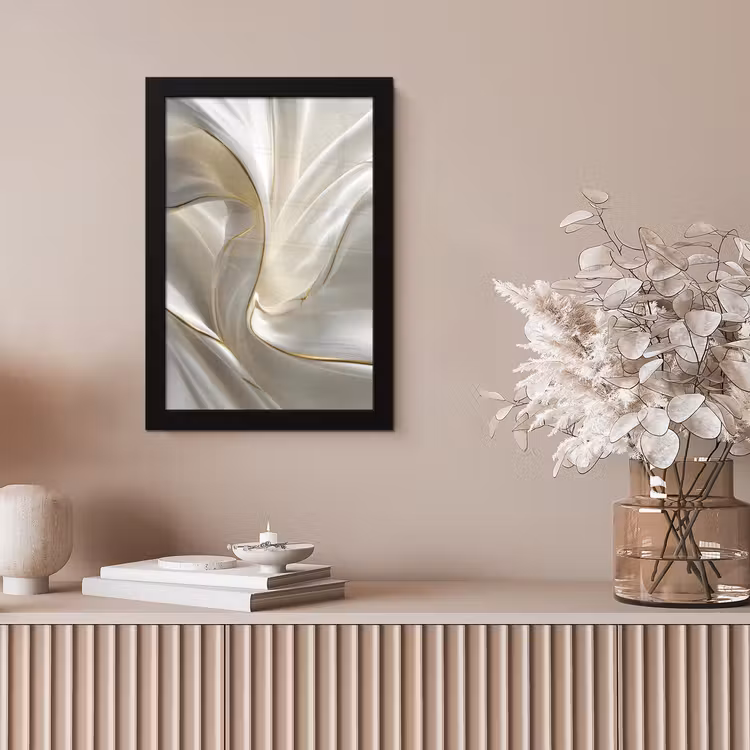 Stof - Plooien - Goud fotolijst zwart zonder passe partout klein -sfeer5
