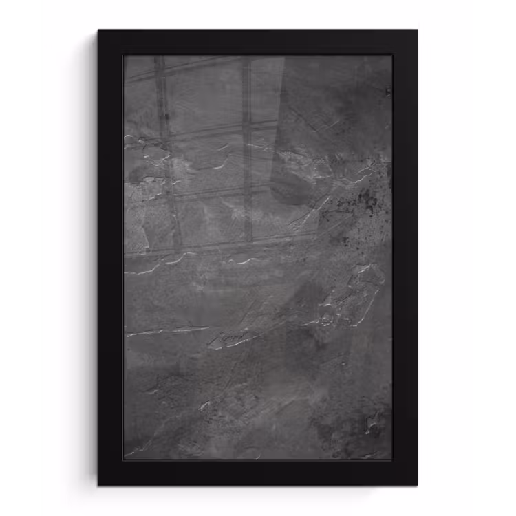 Structuur - Cement - Beton - Grijs - Vintage fotolijst zwart zonder passe partout klein -3d