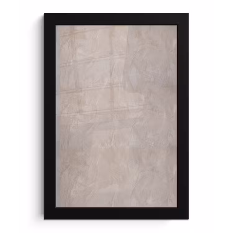 Textuur - Wand - Modern - Beige - Abstract fotolijst zwart zonder passe partout klein -3d