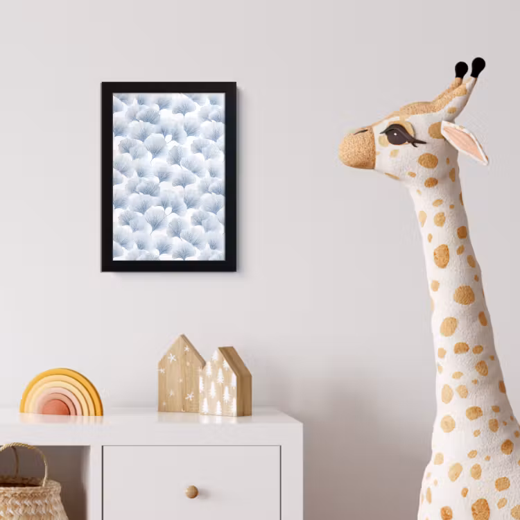 Waaier - Modern - Blauw fotolijst zwart zonder passe partout klein 224 -usfeer4_kinderkamer