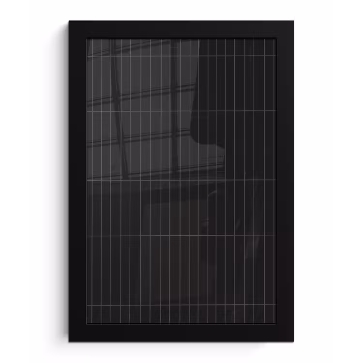 Verticaal - Wandtegel - Mat - Zwart fotolijst zwart zonder passe partout klein 224 -3d