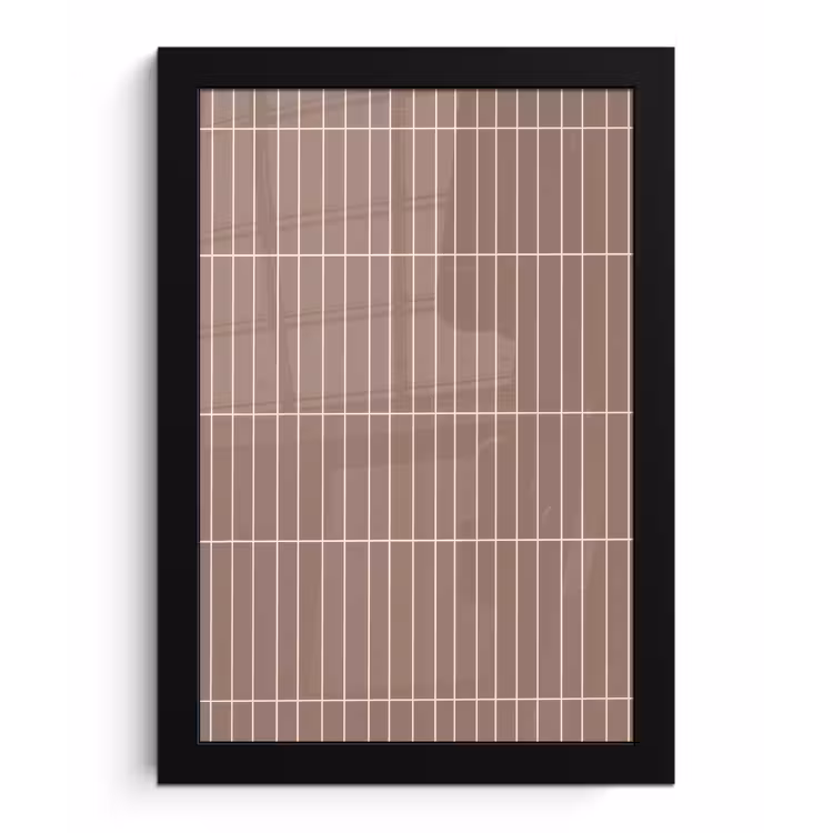 Verticaal - Wandtegel - Terracotta fotolijst zwart zonder passe partout klein 224 -3d