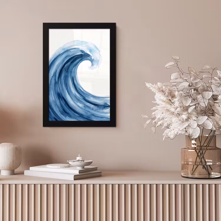 Water - Beweging - Natuur - Modern - Blauw fotolijst zwart zonder passe partout klein -sfeer5
