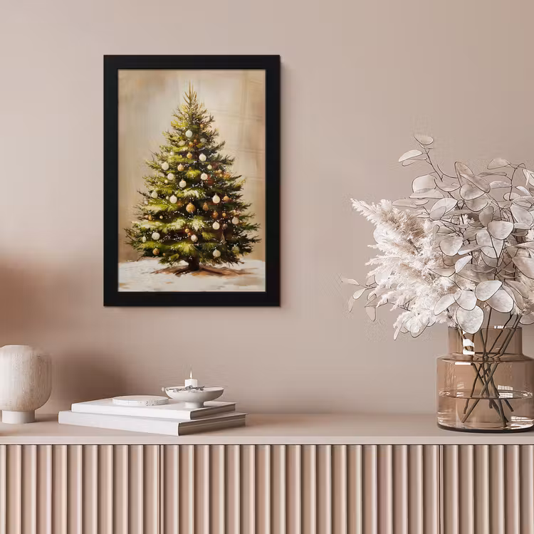 Kerst - Sfeer - Groen fotolijst zwart zonder passe partout klein -sfeer5