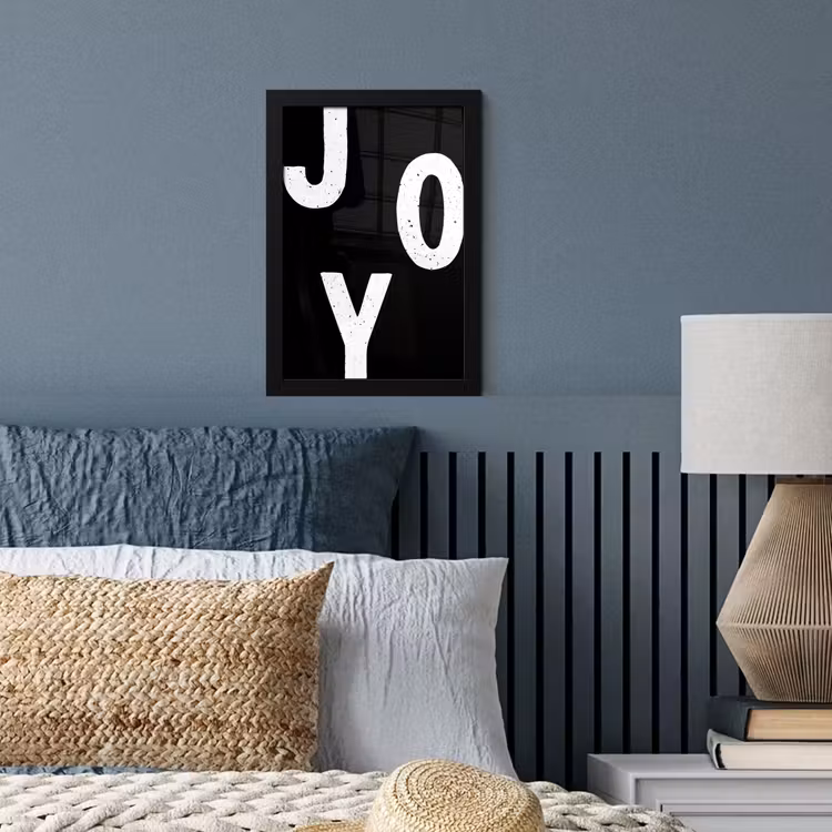 Kerstmis - Quotes - Joy - Zwart - Feest fotolijst zwart zonder passe partout klein -sfeer3
