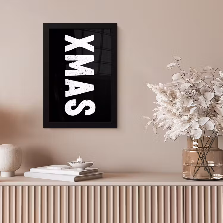 Kerst - Quotes - Xmas - Zwart - Feestdagen fotolijst zwart zonder passe partout klein -sfeer5