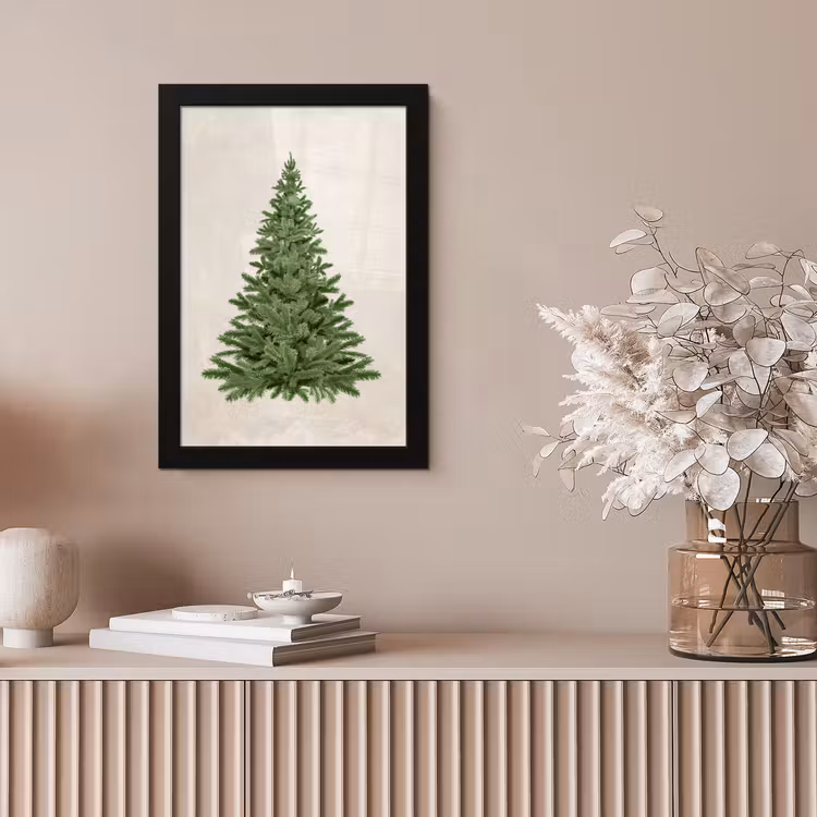Kerstboom - Groen - Kerstmis - Feestdagen fotolijst zwart zonder passe partout klein -sfeer5