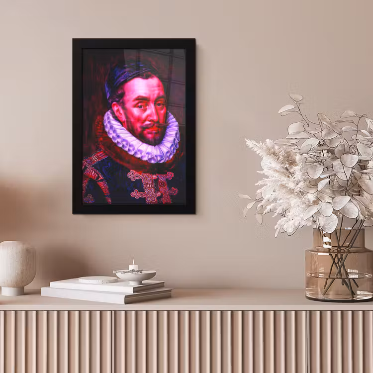 Willem van Oranje - Adriaen Thomasz - Oude meesters fotolijst zwart zonder passe partout klein -sfeer5