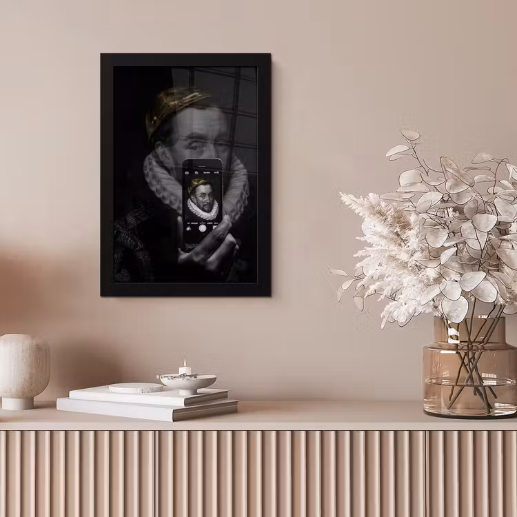 Willem van Oranje - Adriaen Thomasz - Smartphone fotolijst zwart zonder passe partout klein -sfeer5