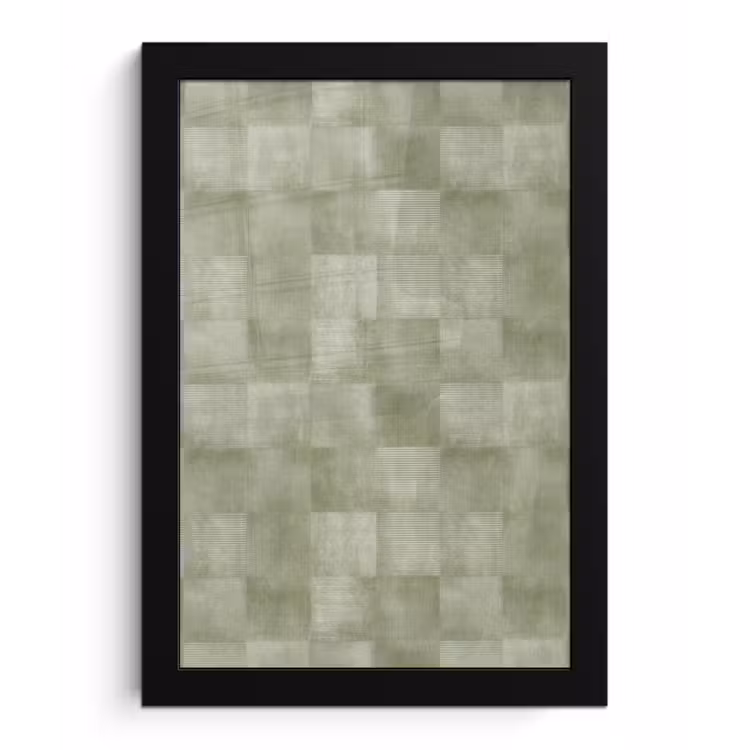 Vlakken - Rustiek - Groen fotolijst zwart zonder passe partout klein 224 -3d