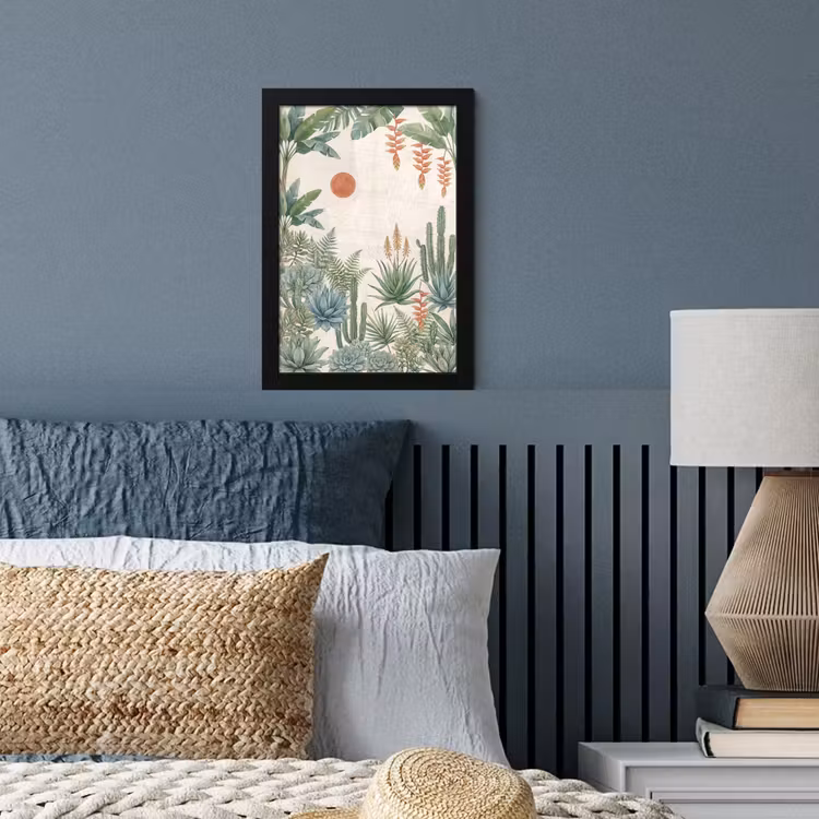 Woestijn - Planten - Groen fotolijst zwart zonder passe partout klein -sfeer3