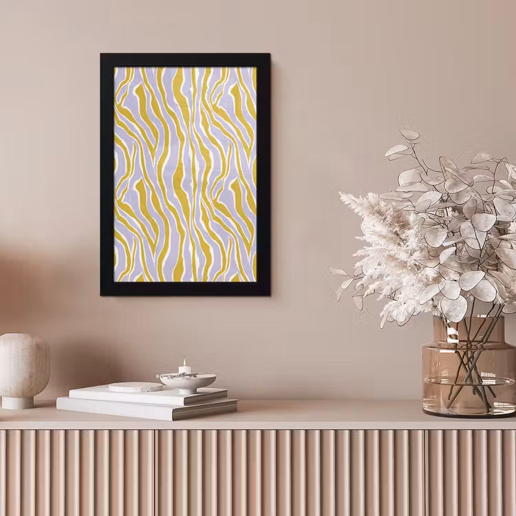 Zebra - Modern - Meerkleurig fotolijst zwart zonder passe partout klein 224 -sfeer5
