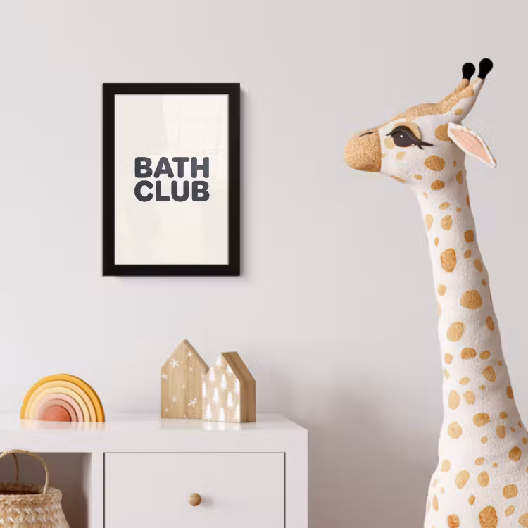 Quote - Grijs - Wit fotolijst zwart zonder passe partout klein -usfeer4_kinderkamer