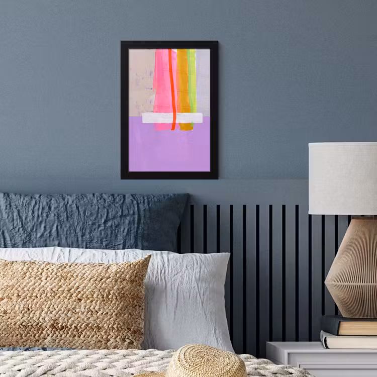 Abstract - Kleurrijk - Vormen - Modern - Kunst fotolijst zwart zonder passe partout klein -sfeer3