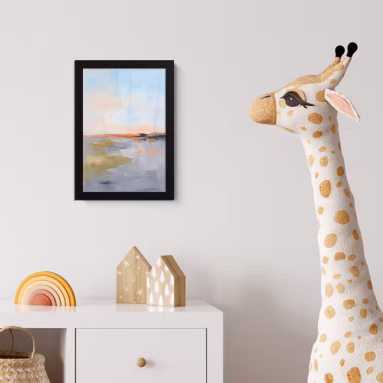 Abstract - Landschap - Horizon - Modern - Kleurrijk fotolijst zwart zonder passe partout klein -usfeer4_kinderkamer