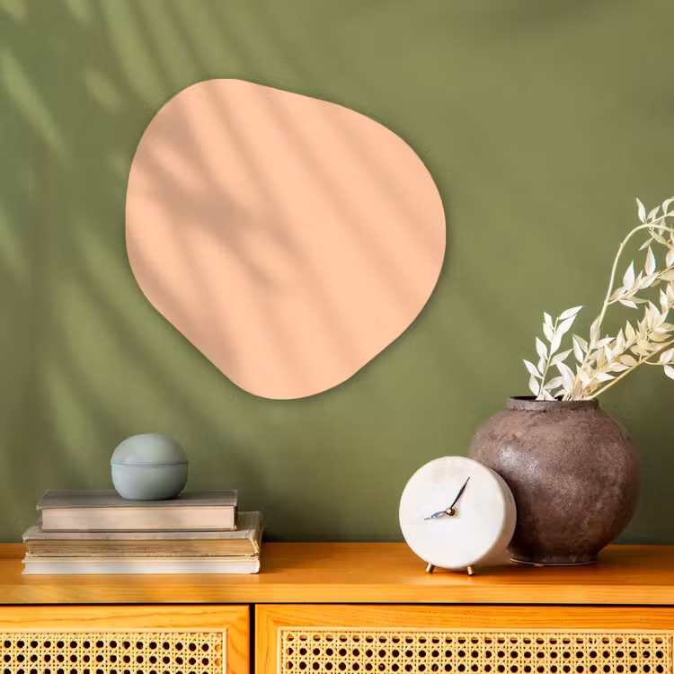 Apricot - Blush - Nude Wandcirkel Organisch Forex 3mm klein 629 -sfeer2