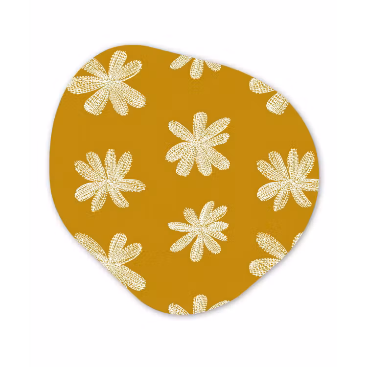 Bloem - Speels - Okergeel Wandcirkel Organisch Forex 3mm klein 629 -3d