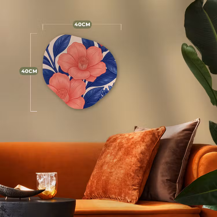 Forexbild Organische Form - Blüten – Blätter – Botanik - Bloemen - Bladeren - Botanisch Wandcirkel Organisch Forex 3mm klein