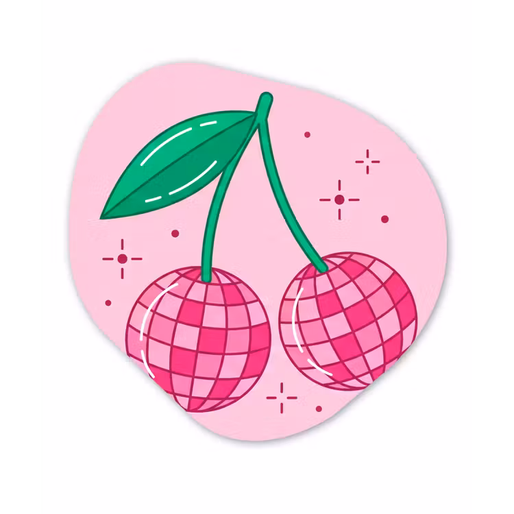Decoratie - Disco-bal - Feest - Roze Wandcirkel Organisch Forex 3mm klein -3d