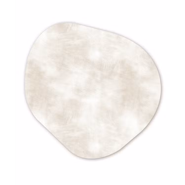 Subtiel - Structuur - Beige Wandcirkel Organisch Forex 3mm klein 629 -3d