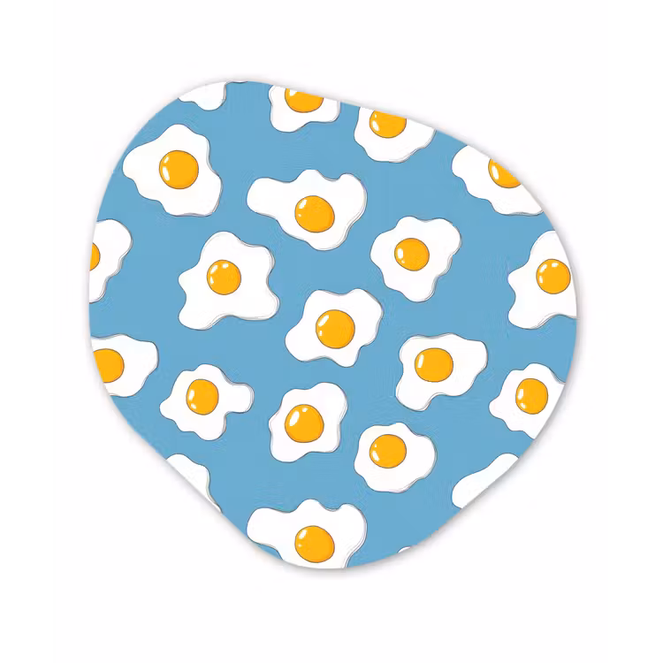 Eieren - Dooiers - Blauw Wandcirkel Organisch Forex 3mm klein 629 -3d