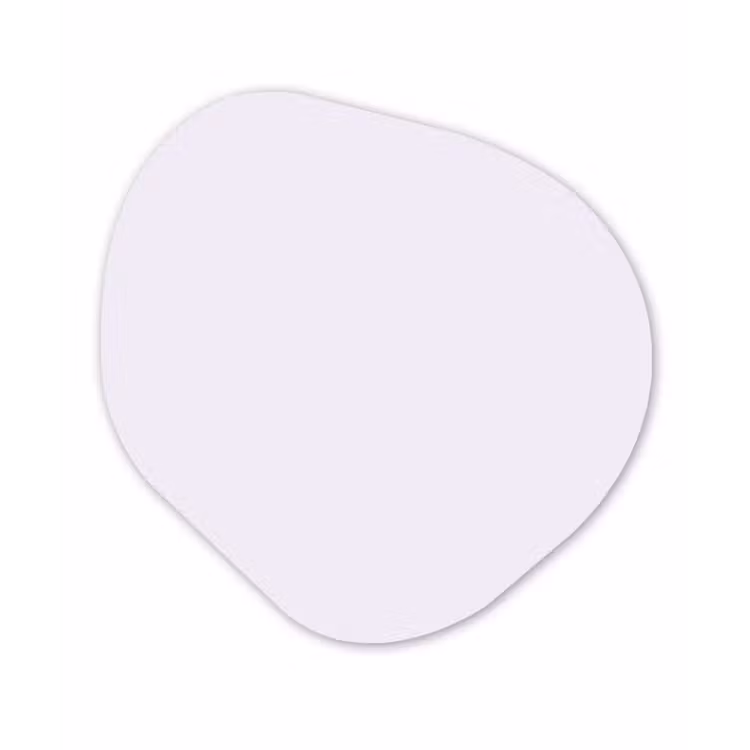 Lilac - Luxe - Paars Wandcirkel Organisch Forex 3mm klein 629 -3d
