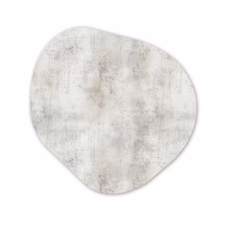 Grijs - Beton - Verweerd Wandcirkel Organisch Forex 3mm klein 629 -3d