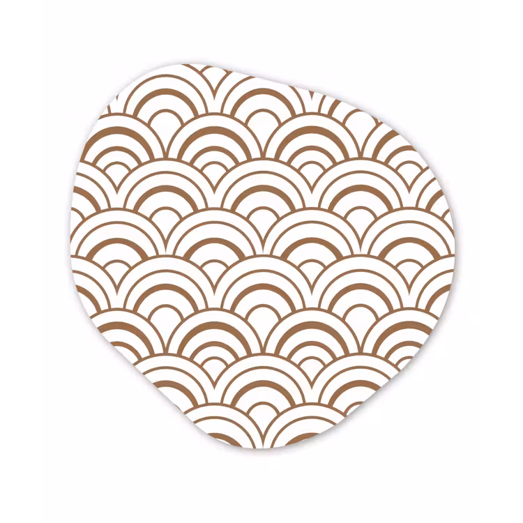 Klassiek - Motief - Terracotta Wandcirkel Organisch Forex 3mm klein 629 -3d