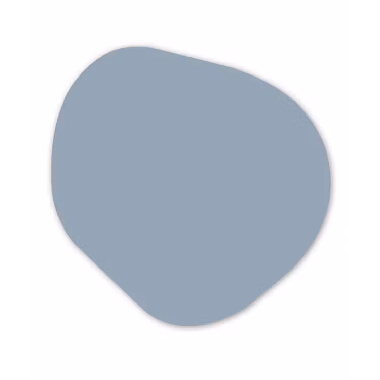 Mellow - Breeze - Blauw Wandcirkel Organisch Forex 3mm klein 629 -3d