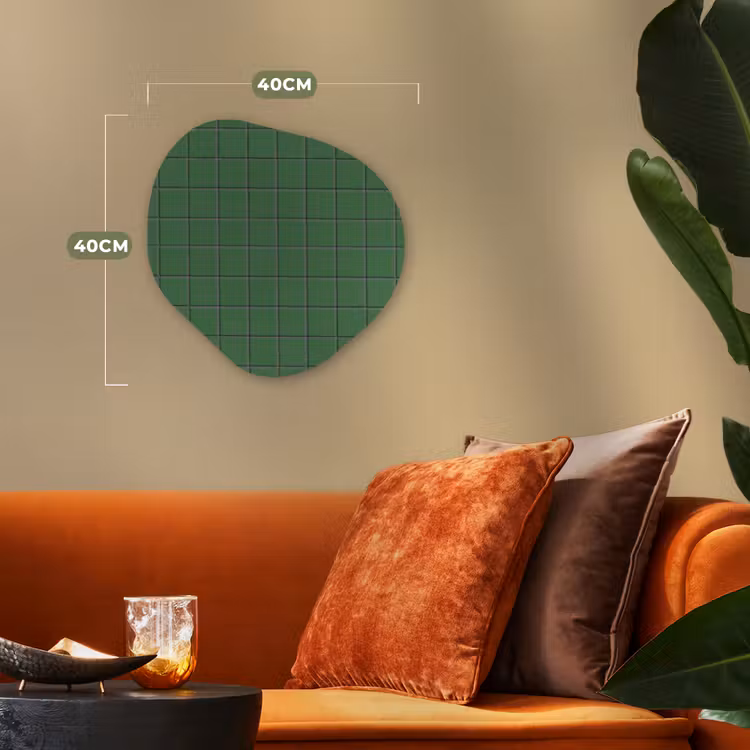Patroon - Tegels - Groen Wandcirkel Organisch Forex 3mm klein 629 -sfeer3