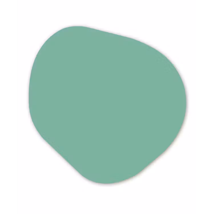 Ocean - Jade - Groen Wandcirkel Organisch Forex 3mm klein 629 -3d