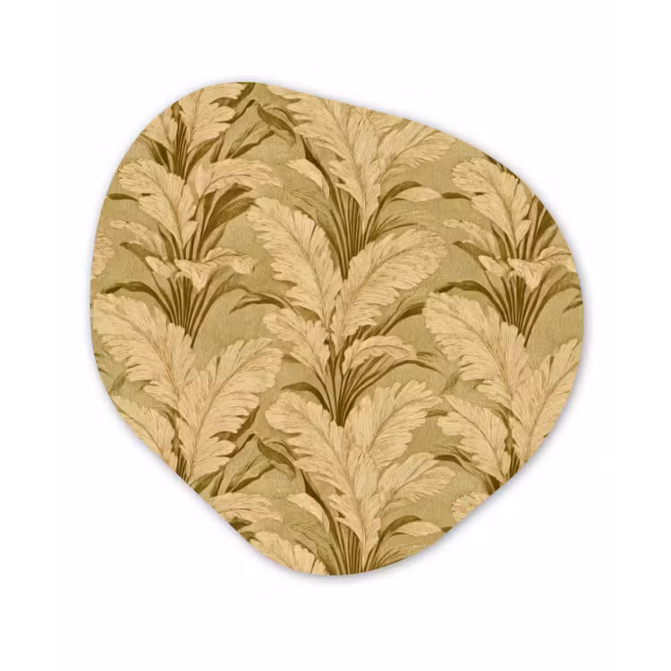 Palmbladeren - Klassiek - Groen Wandcirkel Organisch Forex 3mm klein 629 -3d