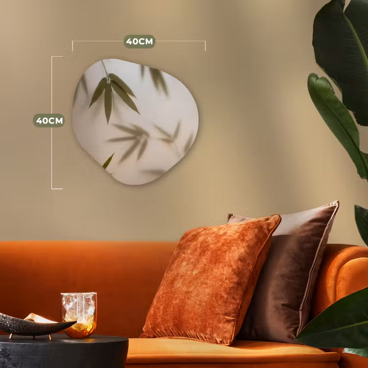 Planten - Bladeren - Natuur - Groen Wandcirkel Organisch Forex 3mm klein -sfeer3