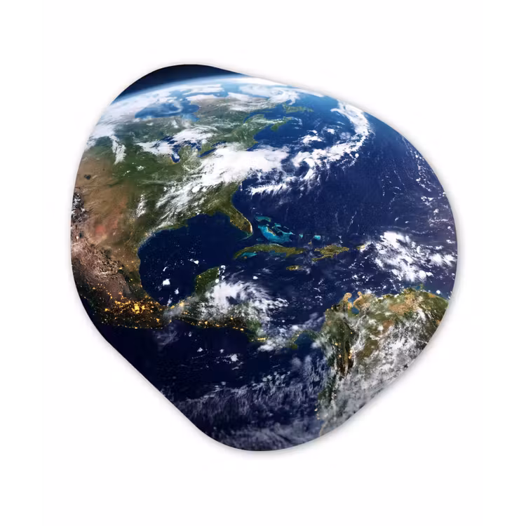 Forexbild Organische Form - Planet – Weltraum – Kosmos - Planeet - Ruimte - Kosmos Wandcirkel Organisch Forex 3mm klein