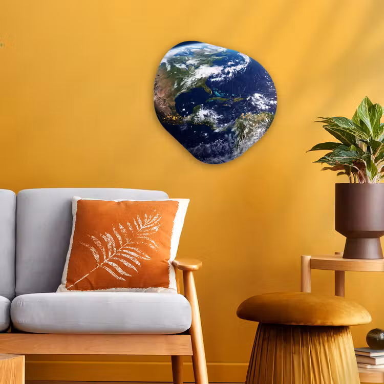 Forexbild Organische Form - Planet – Weltraum – Kosmos - Planeet - Ruimte - Kosmos Wandcirkel Organisch Forex 3mm klein