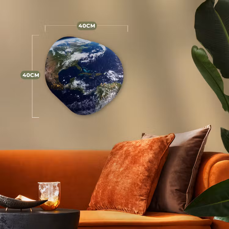 Forexbild Organische Form - Planet – Weltraum – Kosmos - Planeet - Ruimte - Kosmos Wandcirkel Organisch Forex 3mm klein