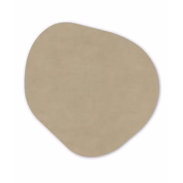 Zandkleur - Korrelige structuur - Beton Wandcirkel Organisch Forex 3mm klein 629 -3d