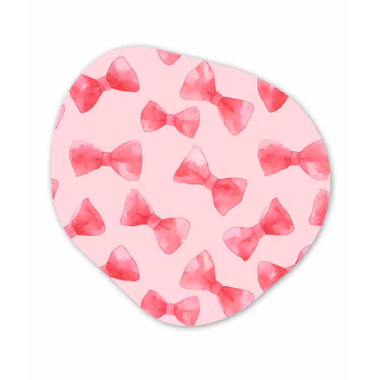 Strikken - Aquarel - Roze Wandcirkel Organisch Forex 3mm klein 629 -3d