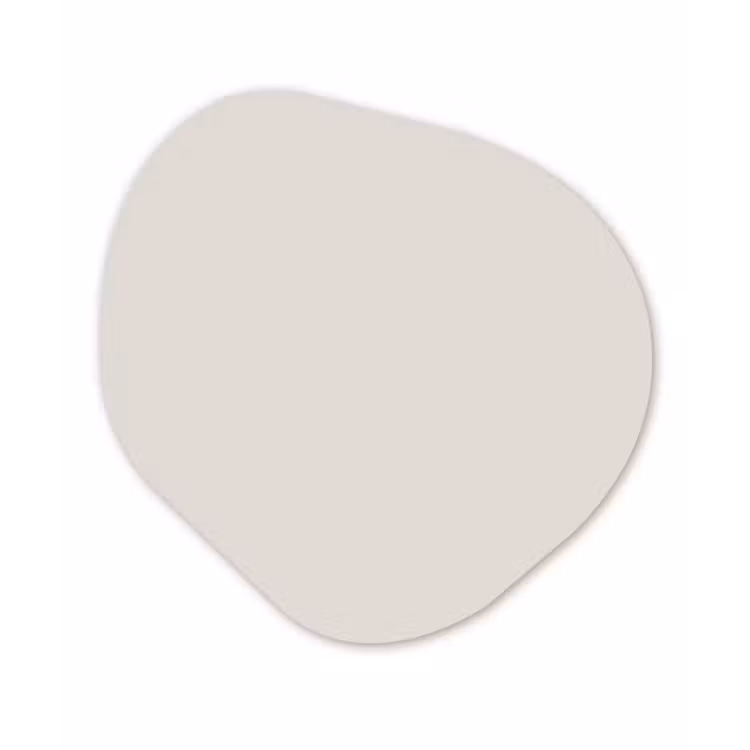 Silent - Sandstone - Grijs Wandcirkel Organisch Forex 3mm klein 629 -3d