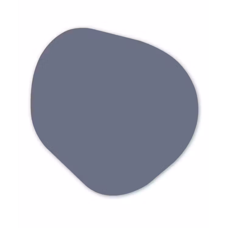 Slate - Whisper - Blauw Wandcirkel Organisch Forex 3mm klein 629 -3d