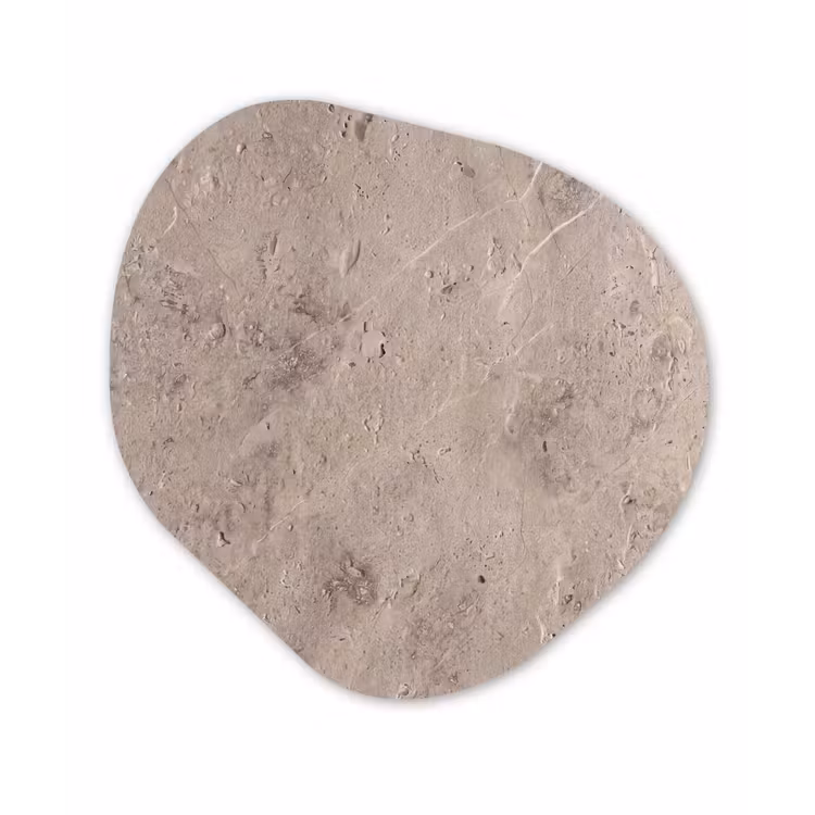 Textuur - Steen - Patroon - Rustiek - Beige Wandcirkel Organisch Forex 3mm klein -3d