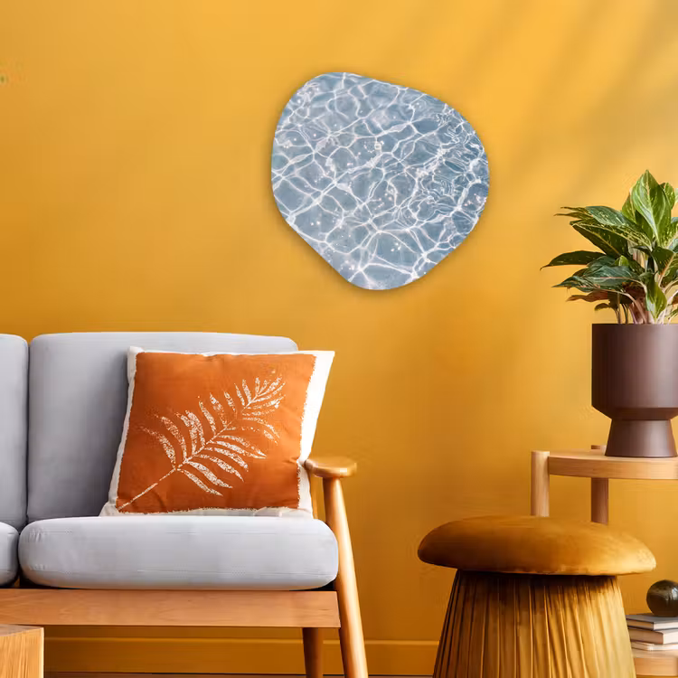 Water - Reflectie - Zonlicht Wandcirkel Organisch Forex 3mm klein -sfeer4