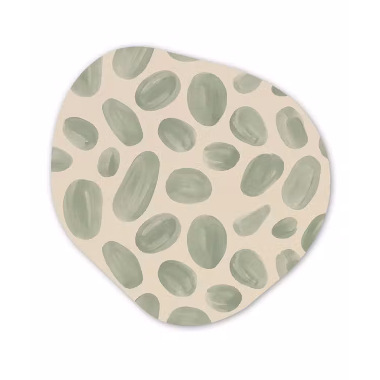 Abstract - Patroon - Organisch - Groen - Modern Wandcirkel Organisch Forex 3mm klein -3d