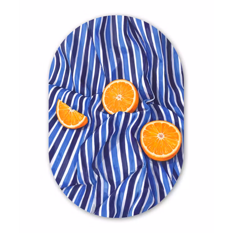 Forexbild Oval - Essen – Obst – Orange - Eten - Fruit - Oranje Wandcirkel Ovaal Forex klein
