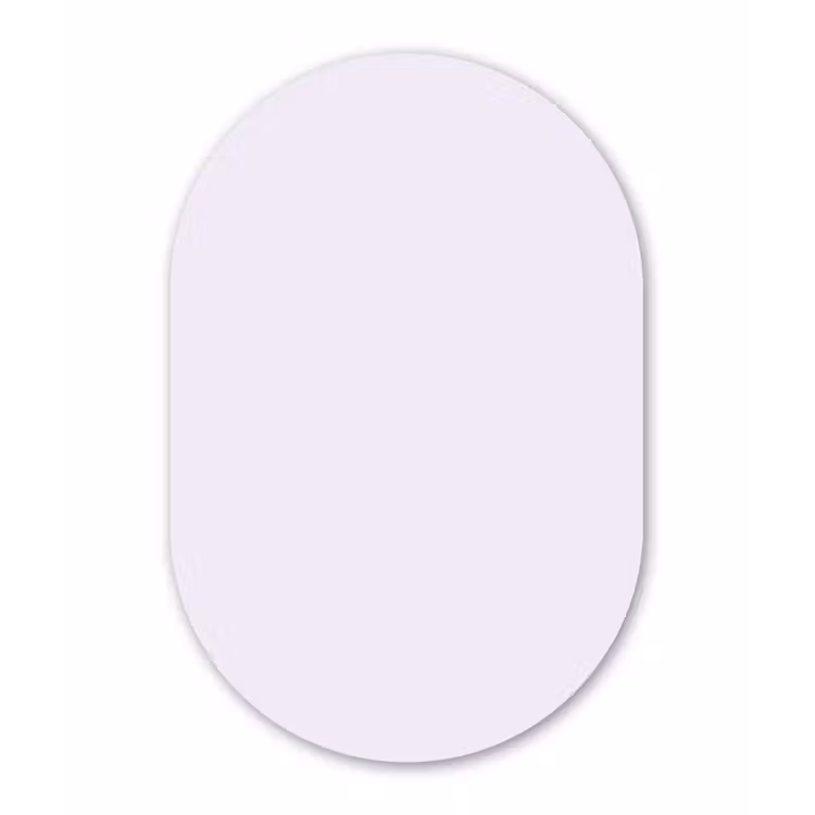 Lilac - Luxe - Paars Wandcirkel Ovaal Forex klein 630 -3d